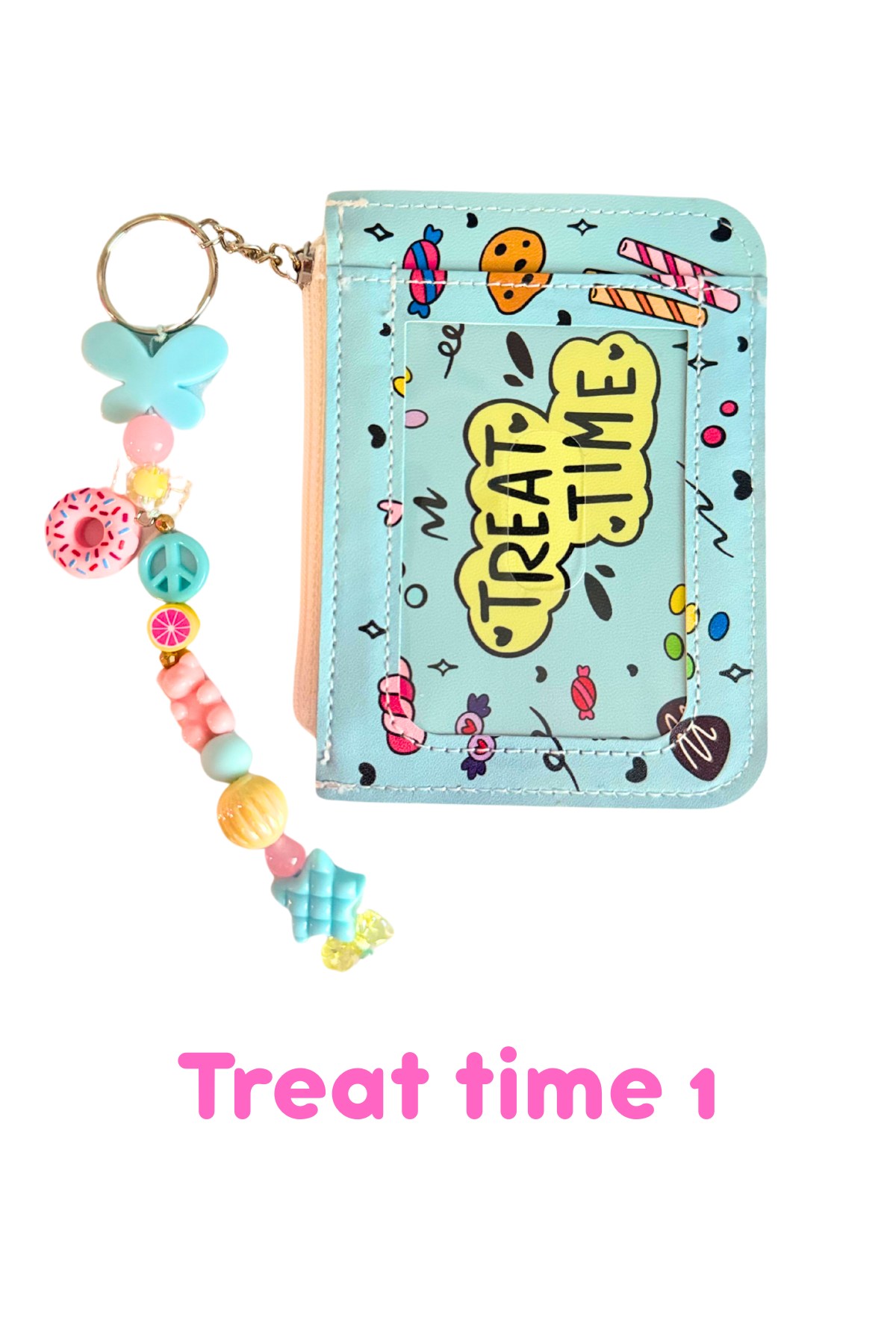 Beaded Coin Pouch + ID Holder Keychains