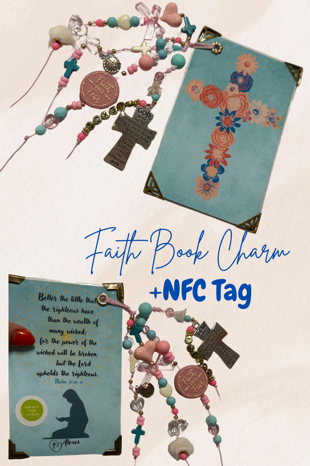 Faith Book Charm