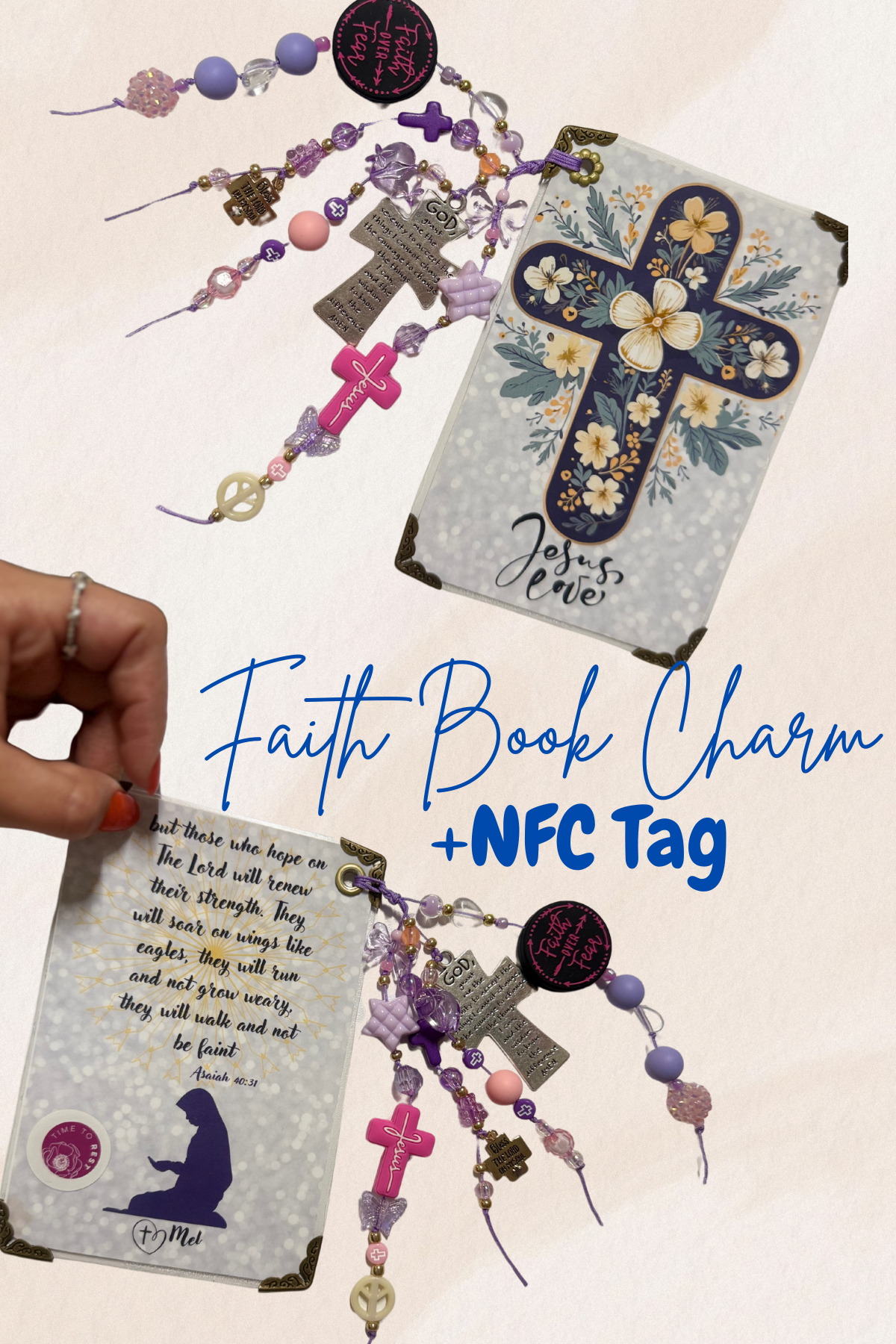 Faith Book Charm