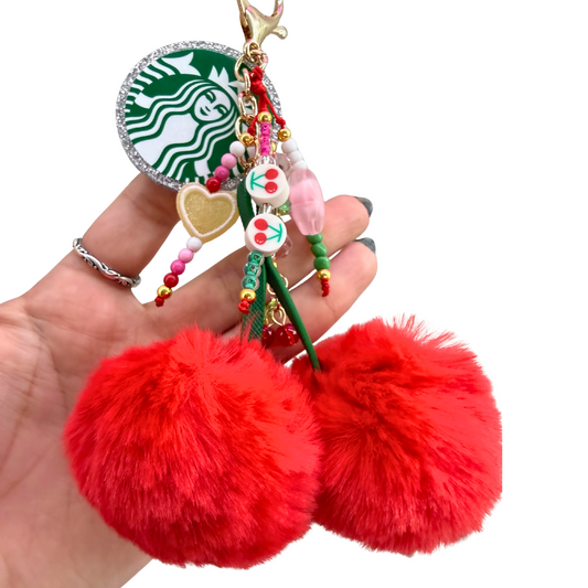 Starbies Cherry Bag Charm