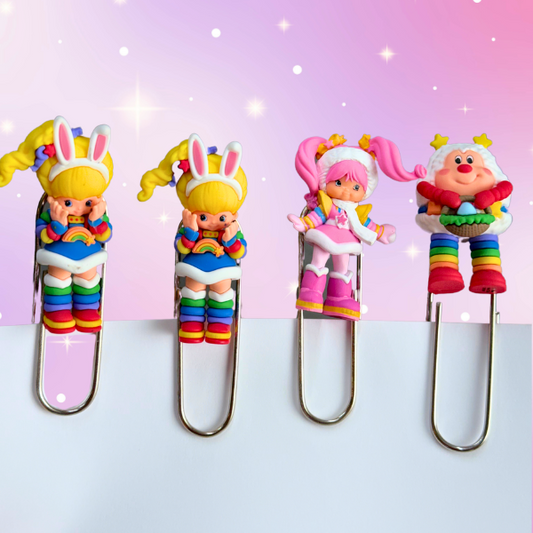 Rainbow Brite Paper Clips