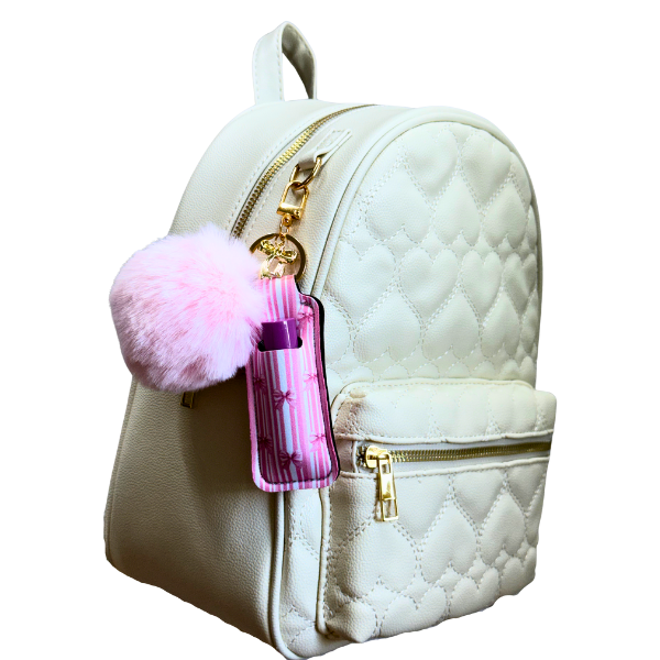 Coquette Lip Balm Holder Keychain