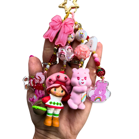 Strawberry + Cheer Bear Charm