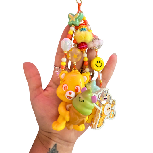 Sunshine Bear Bag Charm