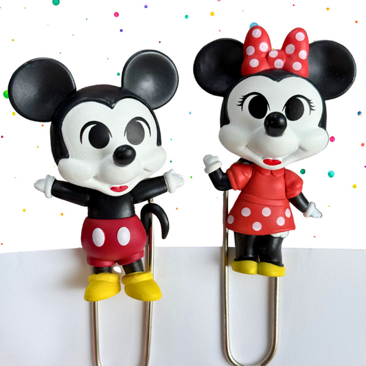 Minnie and Mickey Paper Clips