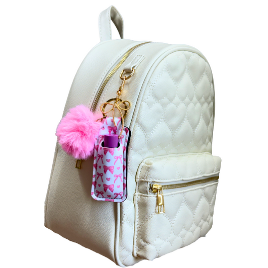 Coquette Lip Balm Holder Keychain