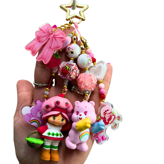 Strawberry + Cheer Bear Charm
