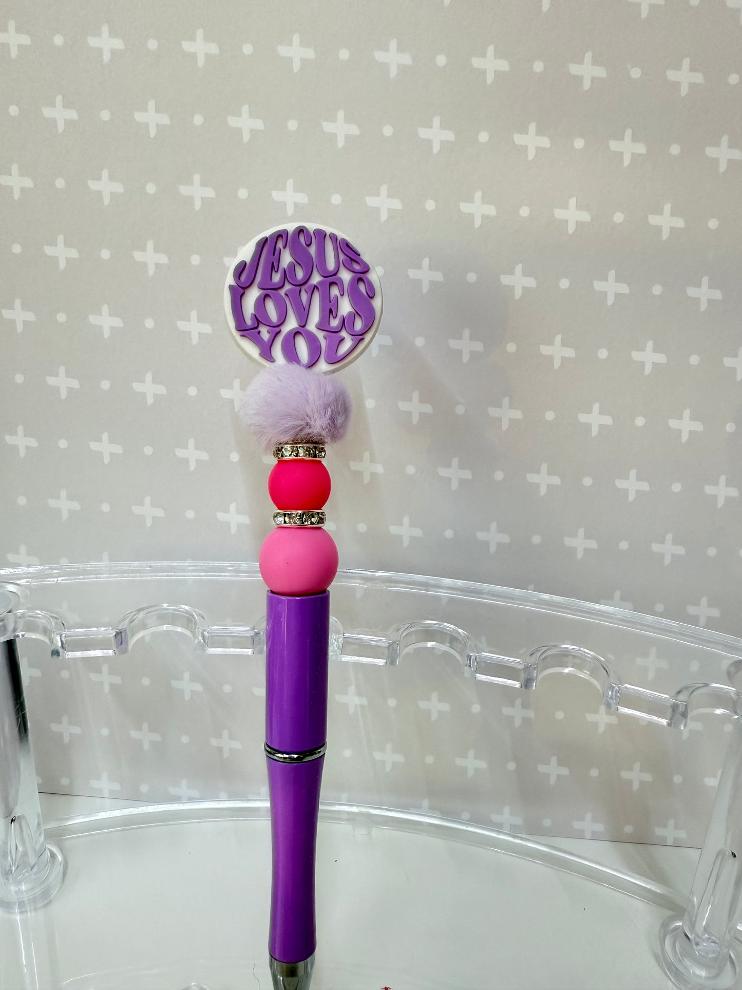 Jesus Loves You Purple Pen