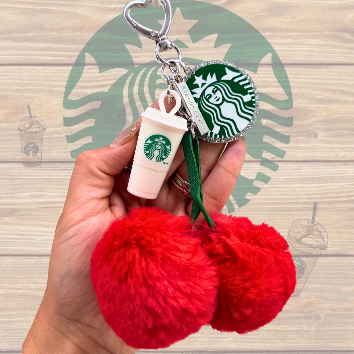 Cherry + Starbies Bag Charm